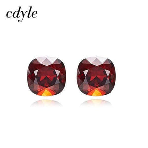 Planet Gates Red Embellished with Crystal Stud Earrings Women Earrings Austrian Rhinestone 925 Sterling Silver Earrings