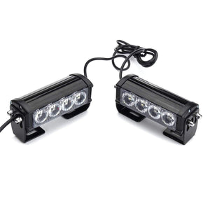 Planet Gates Red Emergency Strobe Light Bar  8 LED Dash Flash Warning Lamp Traffic Light Roadway Safety