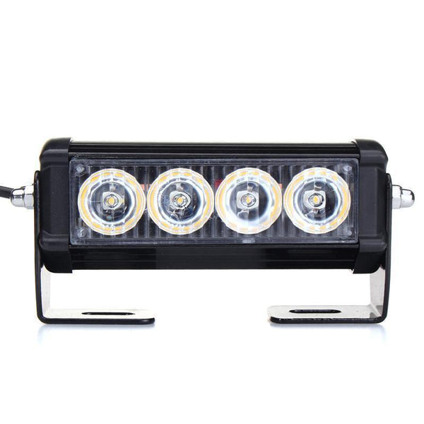 Planet Gates Red Emergency Strobe Light Bar  8 LED Dash Flash Warning Lamp Traffic Light Roadway Safety