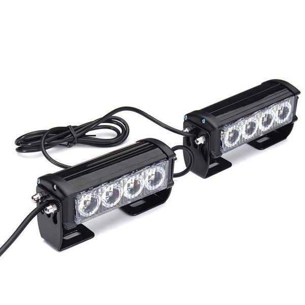Planet Gates Red Emergency Strobe Light Bar  8 LED Dash Flash Warning Lamp Traffic Light Roadway Safety