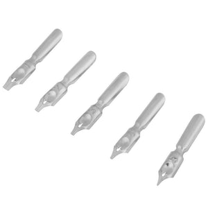 Planet Gates Red English Calligraphy Feather Dip Pen Writing Ink Set Stationery Gift Box with 5 Nib