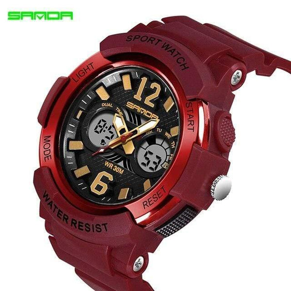 Planet Gates Red Fashion Casual Children Watches 30M Waterproof Quartz Wristwatches Sports Kids Clock boys Hours girls Students Watch
