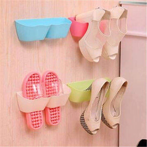 Planet Gates Red Fashion three-dimensional wall hung shoe shelf rack storage Candy color paste home furniture cabinet DIY bathroom