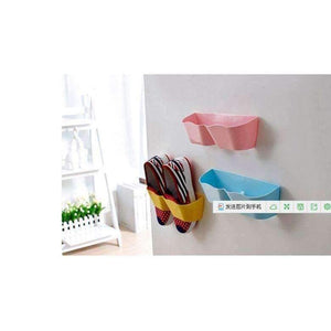 Planet Gates Red Fashion three-dimensional wall hung shoe shelf rack storage Candy color paste home furniture cabinet DIY bathroom