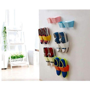Planet Gates Red Fashion three-dimensional wall hung shoe shelf rack storage Candy color paste home furniture cabinet DIY bathroom