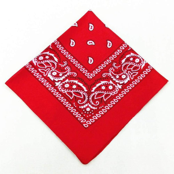 Fashion Women Cotton Bandana Scarf Square Female Bandanas 55cm*55cm Headwear Rock Girls Head Scarf Headbands Hair Accessories