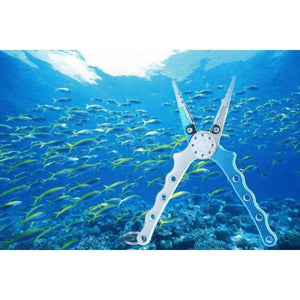 Planet Gates red Fishing Plier Aluminium Alloy Light Lure Grip Plier Scissor Pincer Nipper Wire Cutter Fishing Kit With Pouch