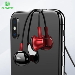 Planet Gates Red FLOVEME B11 Bluetooth Earphone Wireless Headphones For Xiaomi iPhone Neckband Headset Stereo Earbuds fone de ouvido Build-in Mic