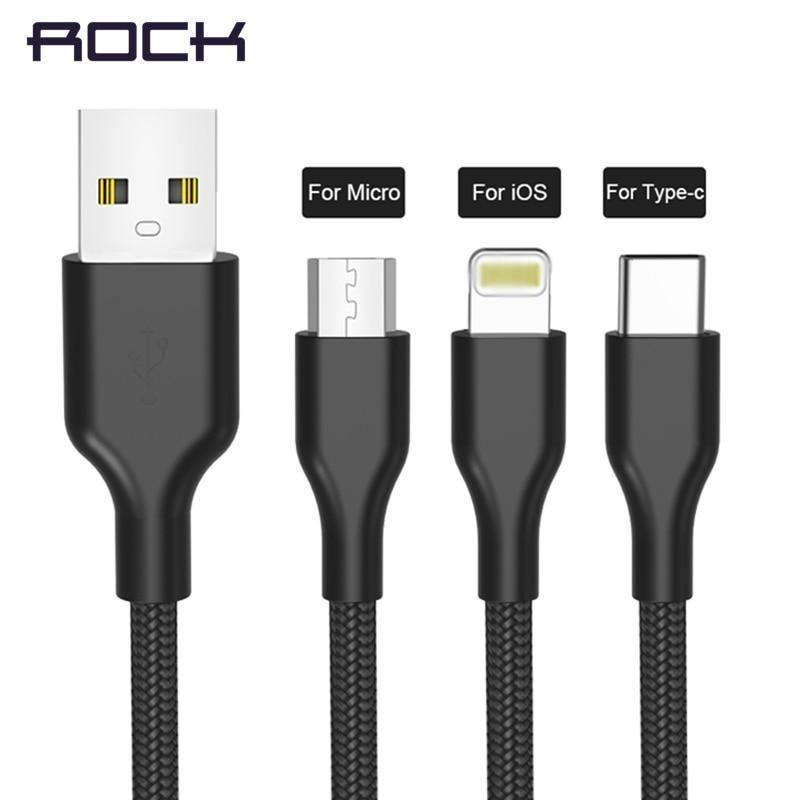 Planet Gates Red for Apple / 100cm Rock USB Cable for iPhone X XS Fast Charging Micro Cable for Samsung Type C Data Sync Cable for Huawei Xiaomi Phone Charger Cord