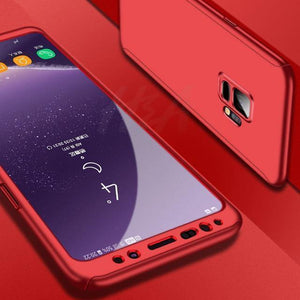 Planet Gates Red / For Galaxy Note 9 H&A 360 Degree Full Cover Phone Case For Samsung Galaxy S9 S8 Plus S7 S6 Edge Screen Protector Film Phone Cover Note 9 8 S8 Case
