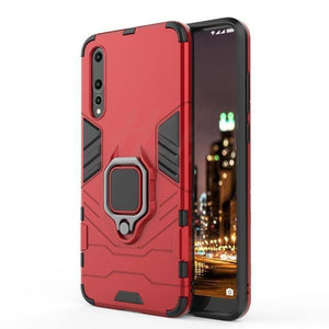 Planet Gates Red / For Huawei P20 H&A Luxury Armor Phone Case For Huawei P20 Lite P20 Matte PC + TPU Shockproof Phone Cover For Huawei P20 Pro Holder Case Capa