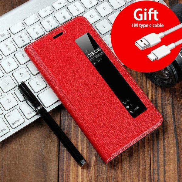 Planet Gates Red / For huawei P20 Leather Case For huawei P20 Pro cover Magnetic case For Huawei P20 Pro Flip Cases leather cover P20