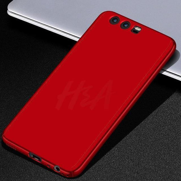 Planet Gates Red / For Huawei P9 Luxury 360 Degree Full Cover Phone Case For huawei P10 P9 P8 Lite Mate 20 10 Pro Lite Screen Protector Cover Mate 20 Case Glass
