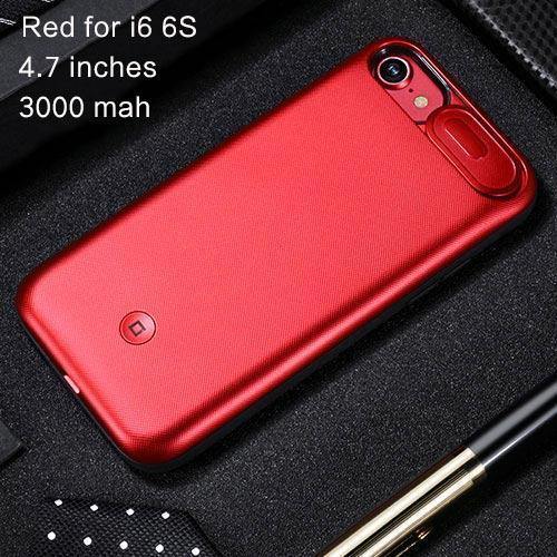 Planet Gates Red for i6 6S / China USAMS Battery Charger Cases for iPhone 6 6s 7 8 Plus 3000/4200mAh Power Bank Case Ultra Slim External Pack Backup charger case