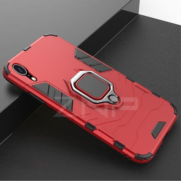 Planet Gates Red / For I6 6s ZNP Luxury Armor Phone Case For iPhone 6 6s 7 8 Plus X 10 Shockproof Cover For iPhone X XS Max XR 5 5s SE Case With Holder Ring