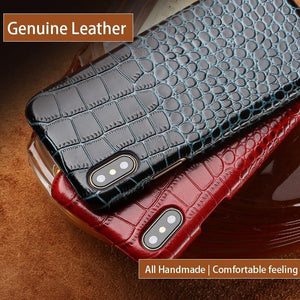 Planet Gates red / For iPhone 5 5s Crocodile skin phone case for iphone X XAS 6 7 8 8 plus 5 5s SE leather shatter-resistant luxury case