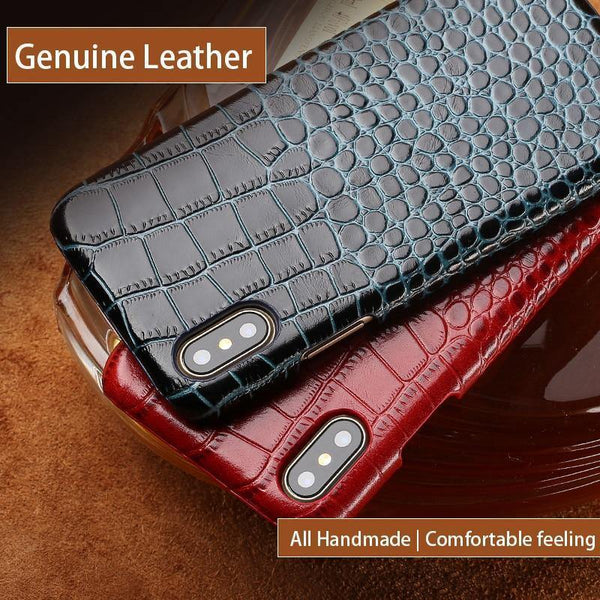Planet Gates red / For iPhone 5 5s Crocodile skin phone case for iphone X XAS 6 7 8 8 plus 5 5s SE leather shatter-resistant luxury case