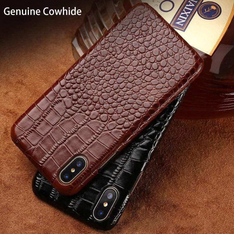 Planet Gates red / For iPhone 5 5s Crocodile skin phone case for iphone X XAS 6 7 8 8 plus 5 5s SE leather shatter-resistant luxury case