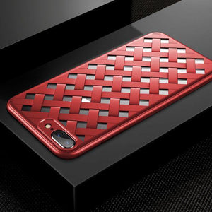 Planet Gates Red / For iPhone 7 Baseus Luxury Weave Grid Case For iPhone 8 8 Plus 7 7 Plus Cover Case Ultra Thin PC & TPU Capinhas Coque Fundas Capa For iPhone8