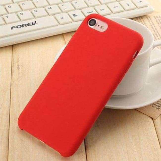 Planet Gates Black / for iphone 7 iPhone 7 Case Original Liquid Silicone for iphone 7 7Plus Plus Case Luxury brand Cute Cover Coque Black Phone Case