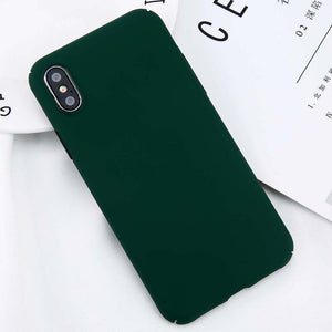 Planet Gates Red / For iPhone 8 USLION For iPhone X Simple Plain Phone Case Slim Frosted Hard PC Back Cover For iPhoneX 8 7 6 6S Plus 5 5S SE Cases Coque Capa