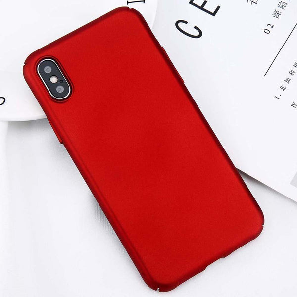 Planet Gates Red / For iPhone 8 USLION For iPhone X Simple Plain Phone Case Slim Frosted Hard PC Back Cover For iPhoneX 8 7 6 6S Plus 5 5S SE Cases Coque Capa