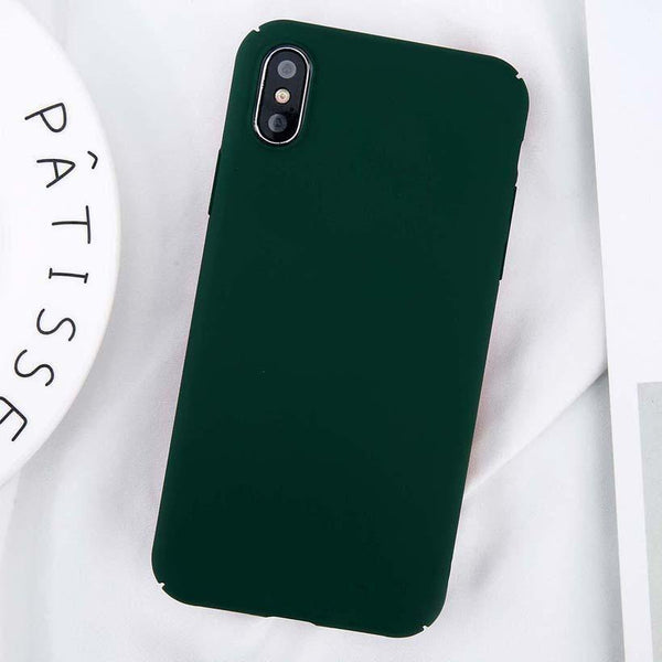 Planet Gates Red / For iPhone 8 USLION For iPhone X Simple Plain Phone Case Slim Frosted Hard PC Back Cover For iPhoneX 8 7 6 6S Plus 5 5S SE Cases Coque Capa