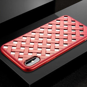 Baseus Luxury Case For iPhone X 10 Grid Weave Hollow Cover Case For Apple iPhone X Capinhas PC & TPU Super Silicone Coque Fundas - Planet Gates