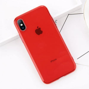 Planet Gates Red / For iPhone X USLION Clear TPU Silicone Case For iPhone X 8 Plus Ultra Thin Transparent Back Cover for iPhone 7 6 6S Plus Soft Phone Cases