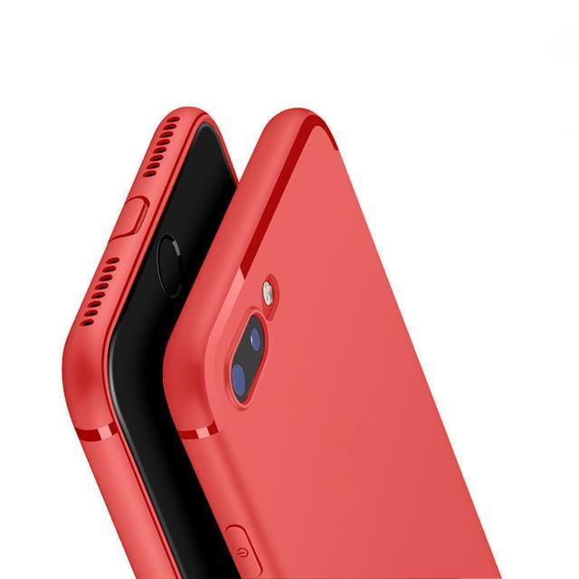 Planet Gates Black / For iPhone X USLION Matte Soft Phone Case For iPhone 7 8 Plus Solid Color Cases For iPhone X 8 7 6 6S Plus Soft TPU Back Cover With Dust Plug