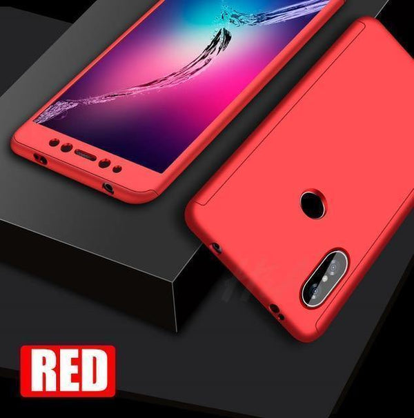 Planet Gates Red / For Redmi 6 H&A 360 Full Protective Phone Case For Xiaomi Redmi 6 6A S2 Anti-knock Full Cover For Xiaomi Redmi S2 6 6A Cases With Glass Film