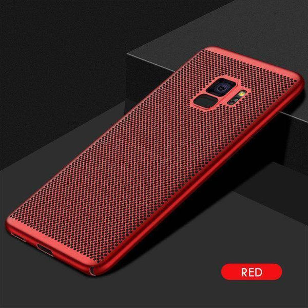Planet Gates Red / For S7 ZNP Ultra Slim Grid Heat Dissipate Phone Case For Samsung Galaxy S9 S8 Plus Note 9 8 Back Cover Case For Samsung S7 S6 Edge Case