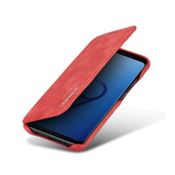 Planet Gates Red / For Samsung S9 Samsung Galaxy S9 Plus Cover Wallet Leather Case Funda Samsung S9 Plus Phone Case Luxury Flip Cover Bags