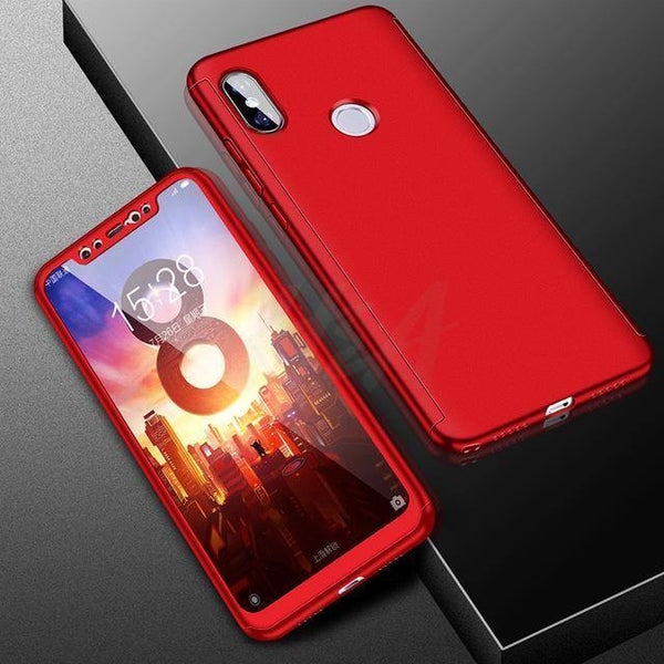 Planet Gates Red / For Xiaomi Mi 5 H&A Luxury 360 Full Cover Phone Case For Xiaomi Mi 5 5S Plus Mi5X 6X Mi 8 SE Shockproof Cover Pocophone F1 Case With Glass