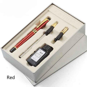 Planet Gates Red Fountain Pens Gift 0.5 0.8 mm Original Authentic Writing Ink High Quality Luxury Iraurita Smoothly Pens
