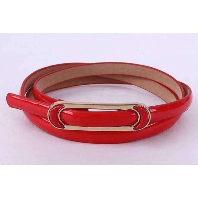 Planet Gates White Free Shipping 2018 New Fashionable  Womens Red Yellow Green Candy Color Shinny Belt For Ladiy Female