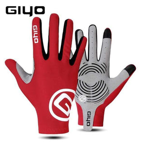 Planet Gates Red Full Finger / M Cycling Gloves Half Finger Gel Sports Racing Bicycle Mittens Women Men Summer Road Bike Gloves MTB Luva Guantes Ciclismo