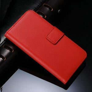Planet Gates red Genuine Leather Case for iPhone 5 5S SE Flip Wallet TOMKAS Stand Design with Card Slot Phone Case For iPhone 5S Cases Coque