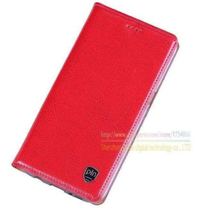 Planet Gates Red / Genuine Leather Leather Magnetic Stand Flip Cover For Asus Zenfone Max ZC550KL 5.5'' Brand Luxury Mobile Phone Cases
