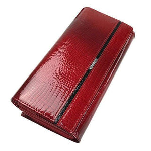 Planet Gates Red Genuine Leather Women Wallet Multifunction Womens Clutch Wallets Brand Purses Femme Billetera Card Holder Phone Bag