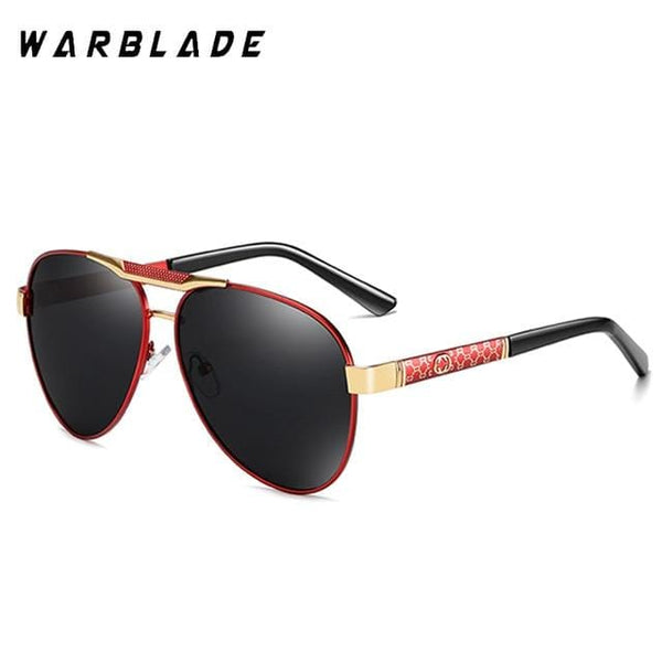 Planet Gates Red gold Mens Polarized Sunglasses for Sports Outdoor Driving Polaroid Sunglasses Men Pilot Metal Frame Sun Glasses Gafas De