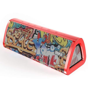 Planet Gates Red-Graffiti Portable Bluetooth Speaker 360° Stereo Sound 20W  IPX7 Waterproof Wireless Bluetooth 5.0 Speaker 24-Hour Play Time