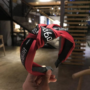 Fashion Wide Side Knot Hairband For Women  Turban Hair Accessories Knot Hair Band High Quality Hair Hoop