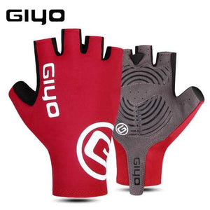 Planet Gates Red Half Finger / L Cycling Gloves Half Finger Gel Sports Racing Bicycle Mittens Women Men Summer Road Bike Gloves MTB Luva Guantes Ciclismo