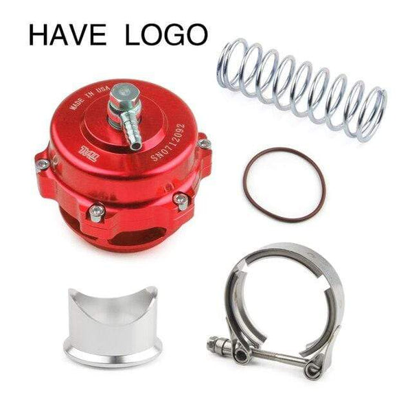 Planet Gates Red-have logo Tial style 50mm Blow Off Valve CNC BOV Authentic with v-band Flange with logo or not logo