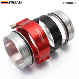 Planet Gates Red High Press Aluminium Release Clamps V Band HD Clamp for 3" OD Throttle Body Intercooler Pipe Turbo System EPSS76KB
