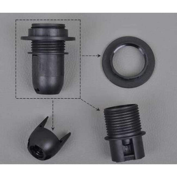 Planet Gates Red IWHD DIY Fitting E27 Lamp Bulb Holder E14 Black White 110v-220v Lighting Accessory Fitting E27 Socket Base Portalmapara