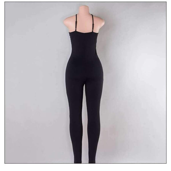 Planet Gates Red Jumpsuit / L / United States New Arrival Regular Casual Fashion V-Neck Sexy Rompers Womens Jumpsuit for Women 6 Colors Jumpsuit