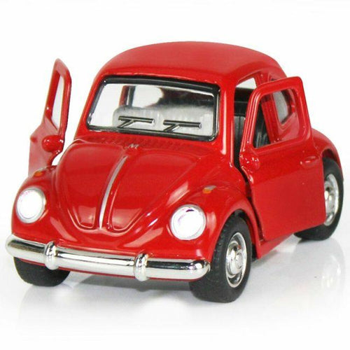 Planet Gates Red Kids Diecast Metal Simulation Model Car Toy Mini Pull Back Beetle Car Birthday Gifts for 3 4 5 6 Years Old Boys Girls Toddlers