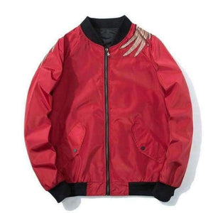Planet Gates Red / L Aelfric Eden 2018 Spring High Street Phoenix Embroidery Jacket Coat Plus Size Casual Outwear Hip Hop Bomber Jackets XS-XXXL LQ05